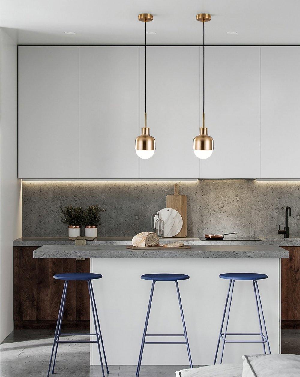Modern Medieval Copper Pendant Lamp with Glass Shade and Adjustable Cable for Indoor Lighting