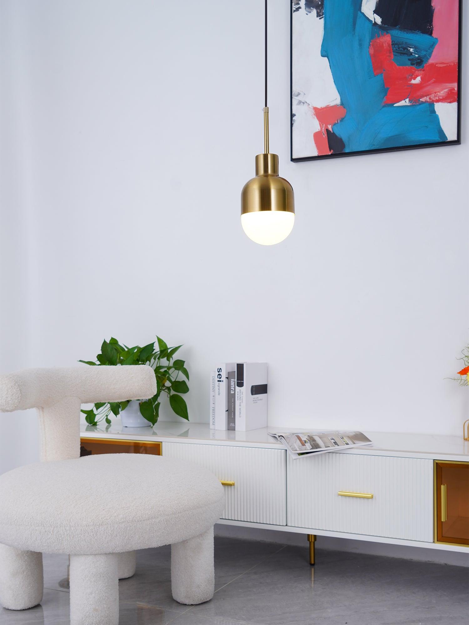 Modern Medieval Copper Pendant Lamp with Glass Shade and Adjustable Cable for Indoor Lighting