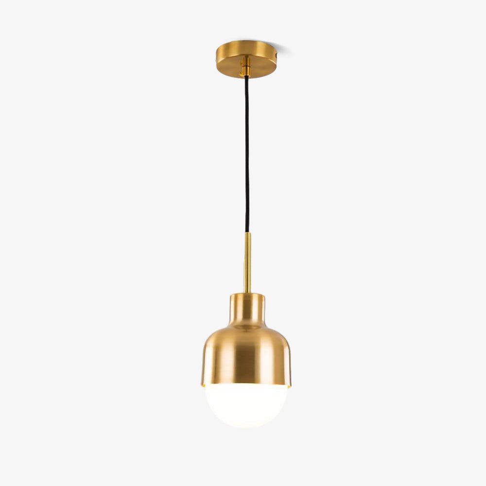 Modern Medieval Copper Pendant Lamp with Glass Shade and Adjustable Cable for Indoor Lighting