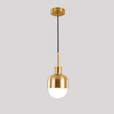 Modern Medieval Copper Pendant Lamp with Glass Shade and Adjustable Cable for Indoor Lighting