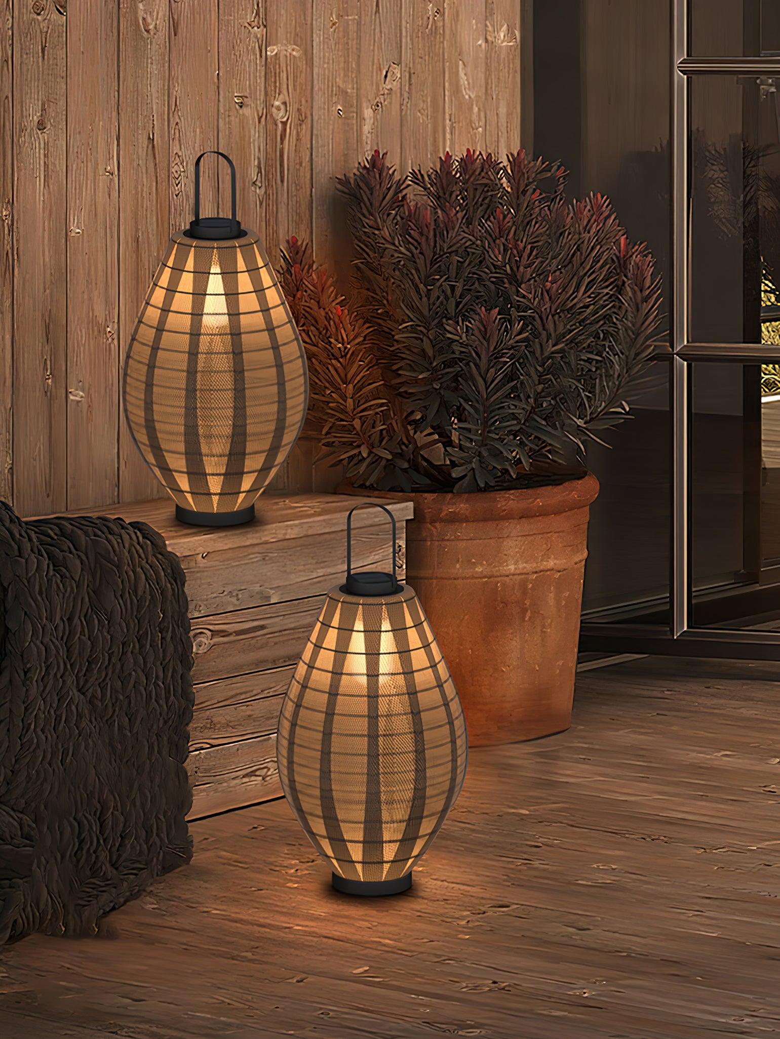 Modern Mesh Beacon Outdoor Floor Lamp Waterproof LED Garden Light for Villa and Patio