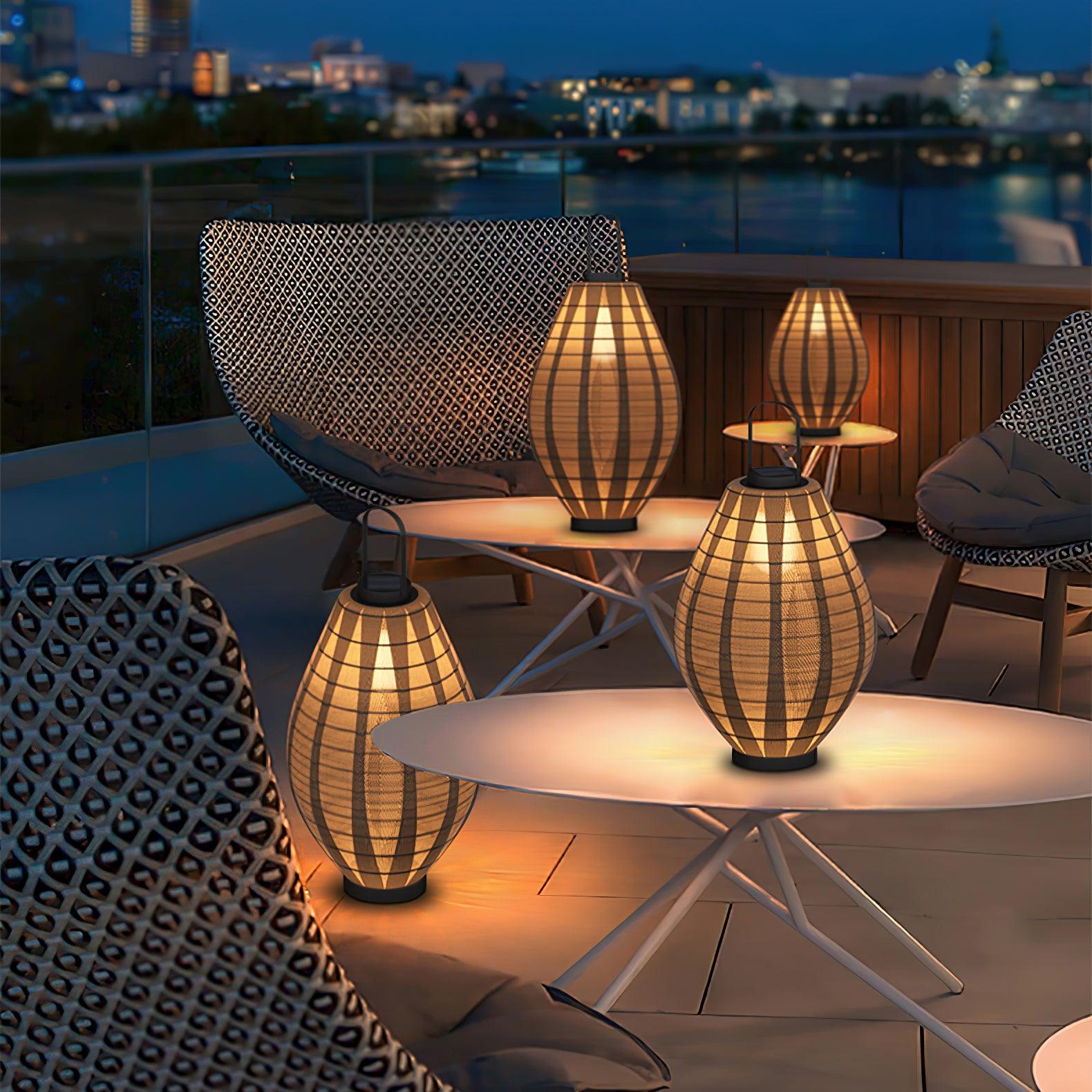 Modern Mesh Beacon Outdoor Floor Lamp Waterproof LED Garden Light for Villa and Patio