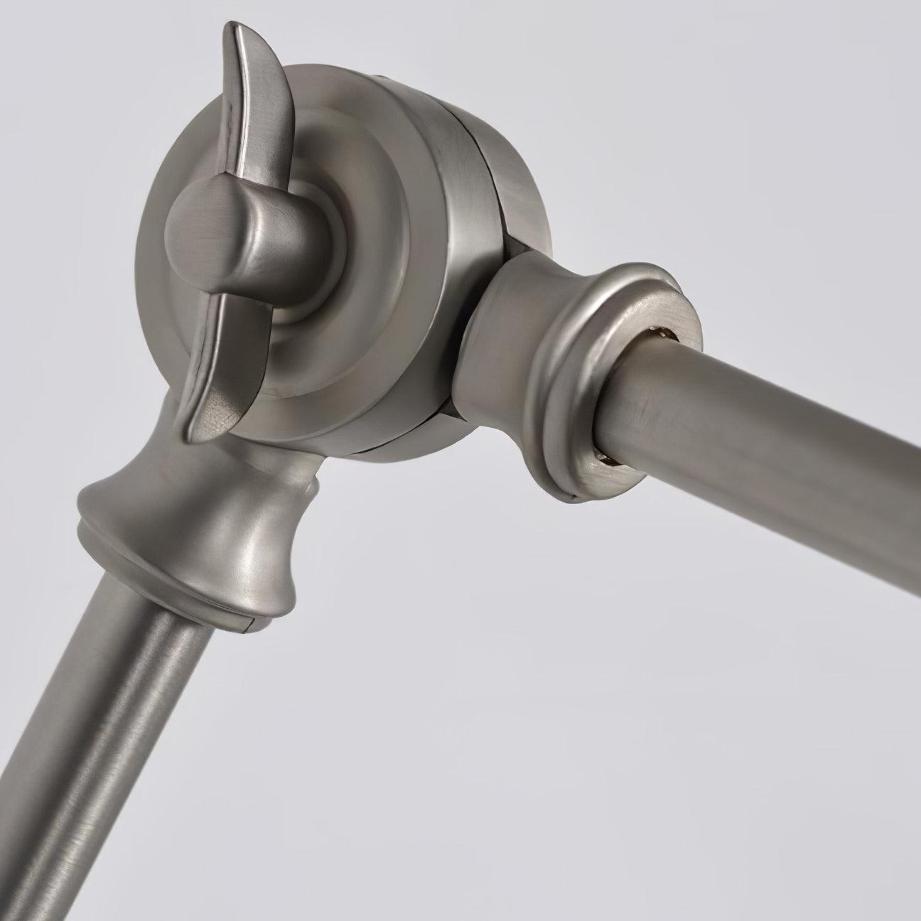 Modern Metal Adjustable Swing Arm Wall Mounted Sconce for Reading and Bedside Lighting