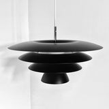 Modern Metal Geometric Pendant Light with Chrome Accents and Soft Diffusion