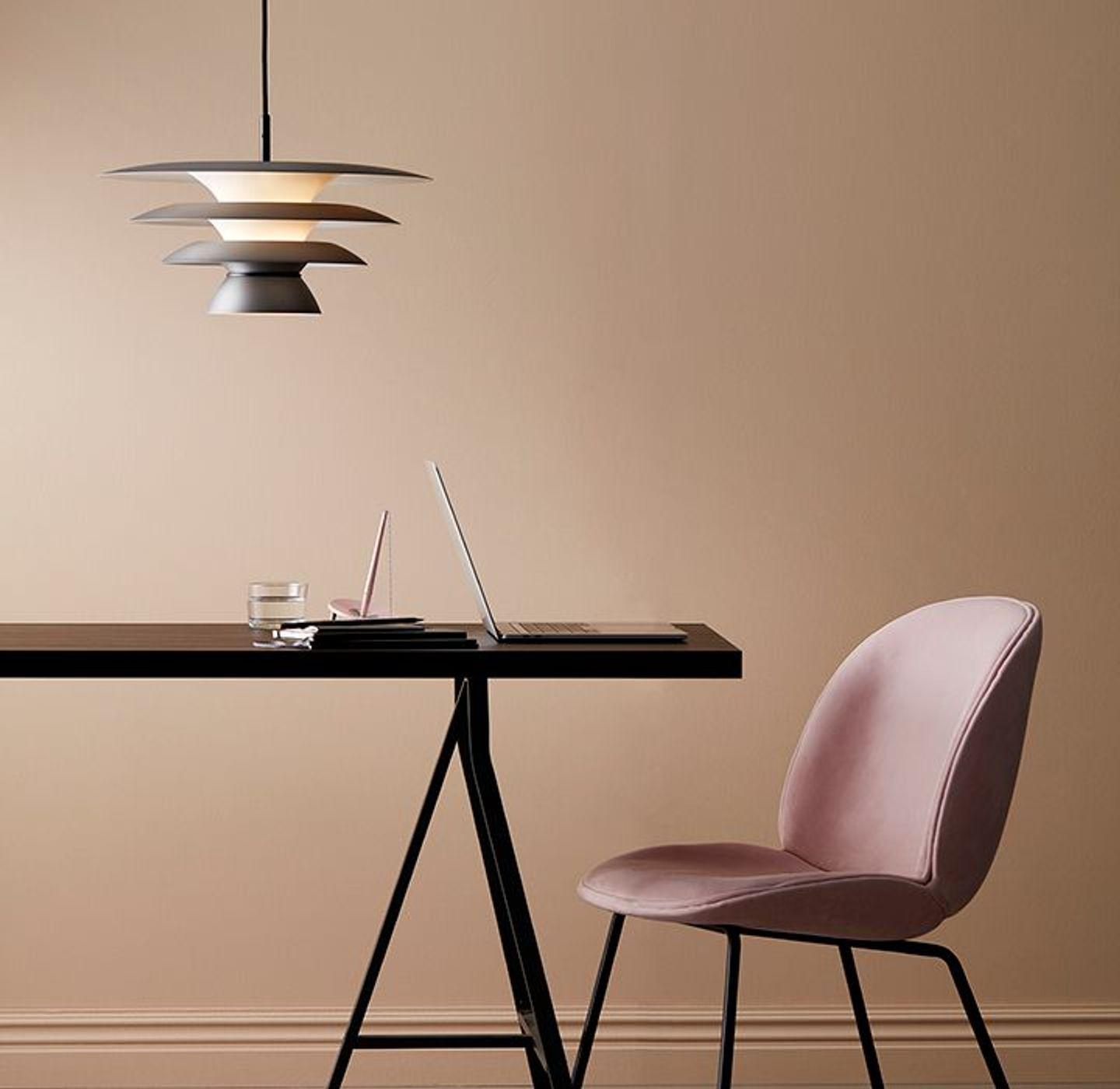 Modern Metal Geometric Pendant Light with Chrome Accents and Soft Diffusion