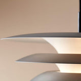Modern Metal Geometric Pendant Light with Chrome Accents and Soft Diffusion