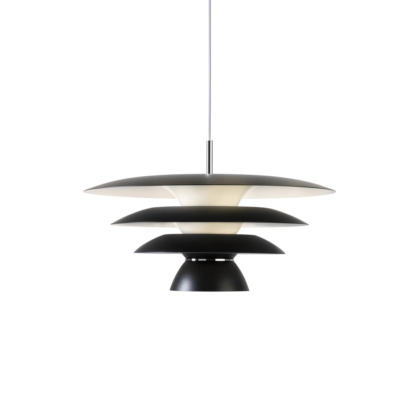 Modern Metal Geometric Pendant Light with Chrome Accents and Soft Diffusion