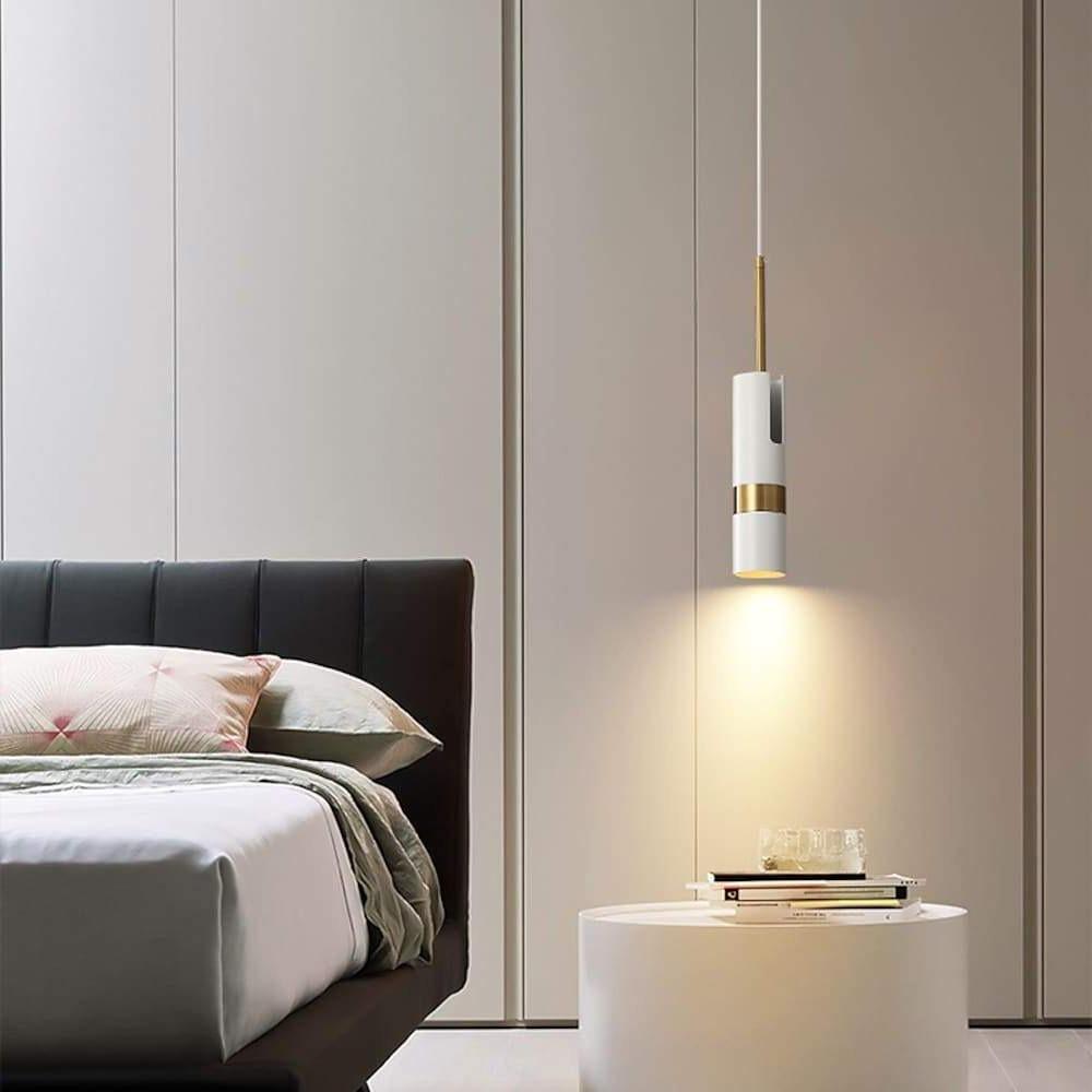 Modern Metal LED Pendant Light Adjustable Spotlight Nordic Cylindrical Ceiling Hanging Lamp