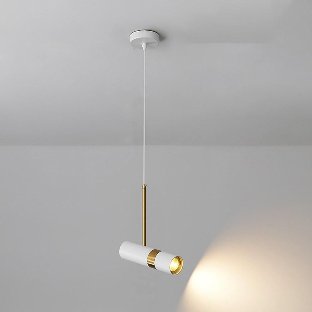 Modern Metal LED Pendant Light Adjustable Spotlight Nordic Cylindrical Ceiling Hanging Lamp