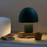 Modern Metal Mushroom Table Lamp with Frosted Dome Shade for Nordic Bedside Lighting