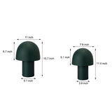 Modern Metal Mushroom Table Lamp with Frosted Dome Shade for Nordic Bedside Lighting