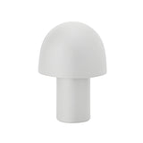 Modern Metal Mushroom Table Lamp with Frosted Dome Shade for Nordic Bedside Lighting