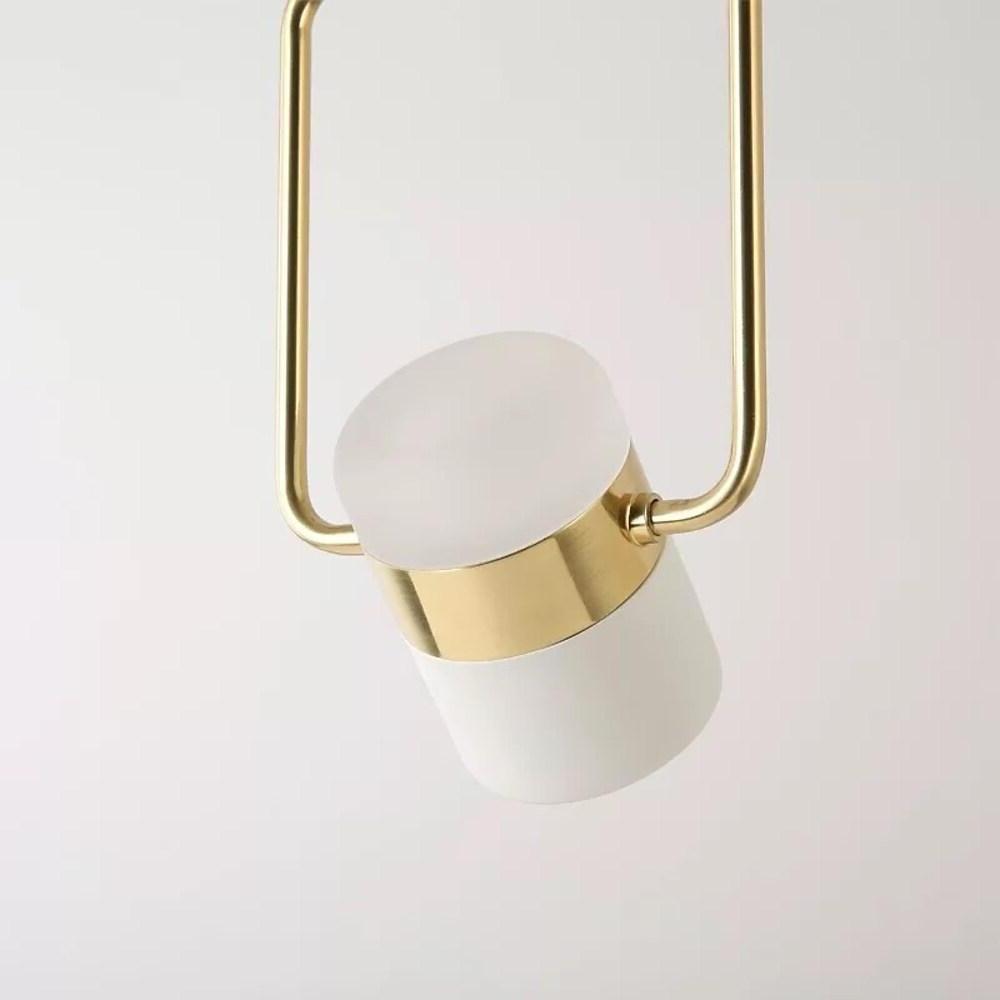 Modern Microphone Style Metal LED Pendant Light for Industrial Home Decor Integrated 10W Downlight