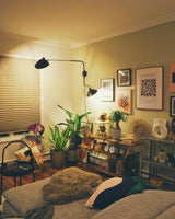 Modern Mid Century Adjustable Articulating Arm Wall Sconce Lighting with Rotating Shade