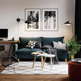 Modern Mid Century Adjustable Articulating Arm Wall Sconce Lighting with Rotating Shade