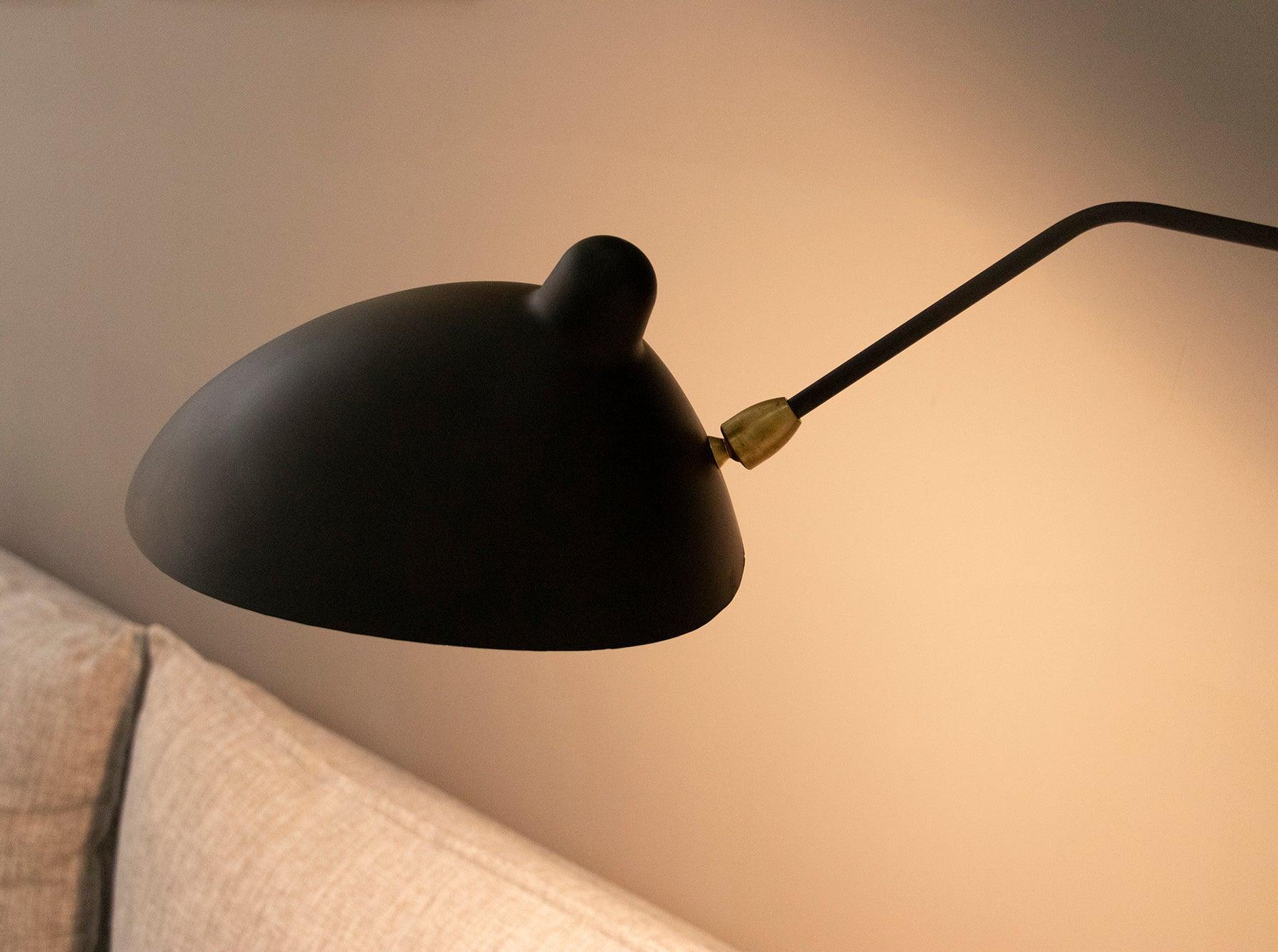 Modern Mid Century Adjustable Articulating Arm Wall Sconce Lighting with Rotating Shade