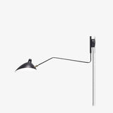 Modern Mid Century Adjustable Articulating Arm Wall Sconce Lighting with Rotating Shade