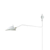 Modern Mid Century Adjustable Articulating Arm Wall Sconce Lighting with Rotating Shade