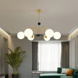 modern-mid-century-glass-globe-chandelier-with-metal-rod-frame-and-white-opal-shades