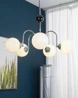 modern-mid-century-glass-globe-chandelier-with-metal-rod-frame-and-white-opal-shades