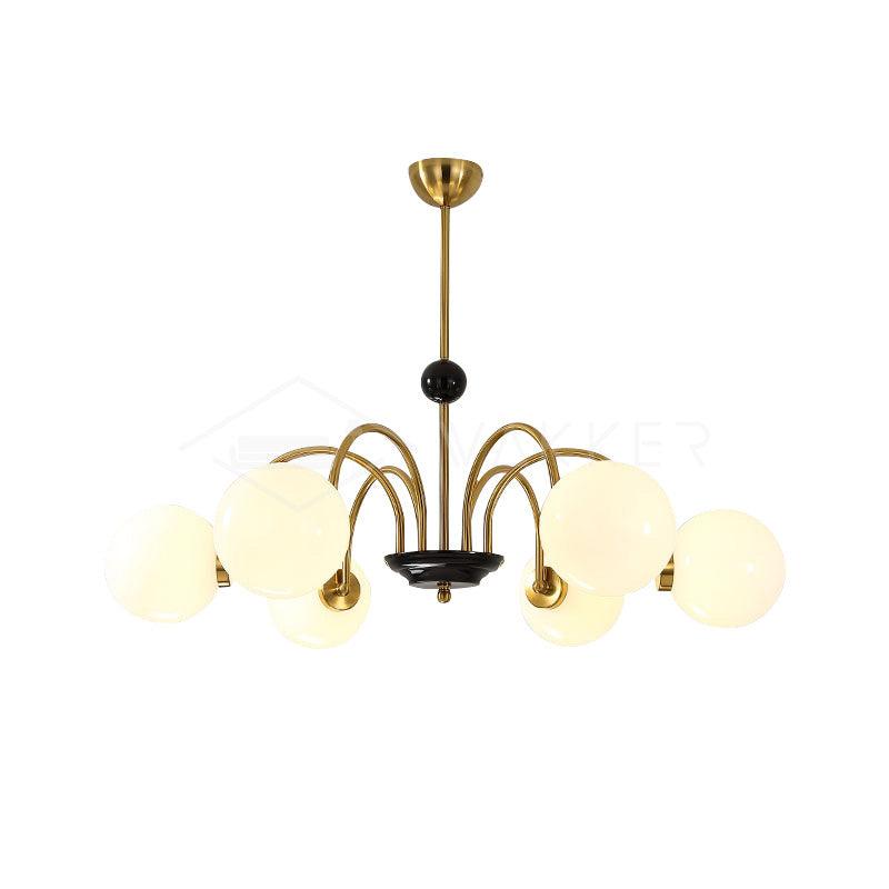modern-mid-century-glass-globe-chandelier-with-metal-rod-frame-and-white-opal-shades