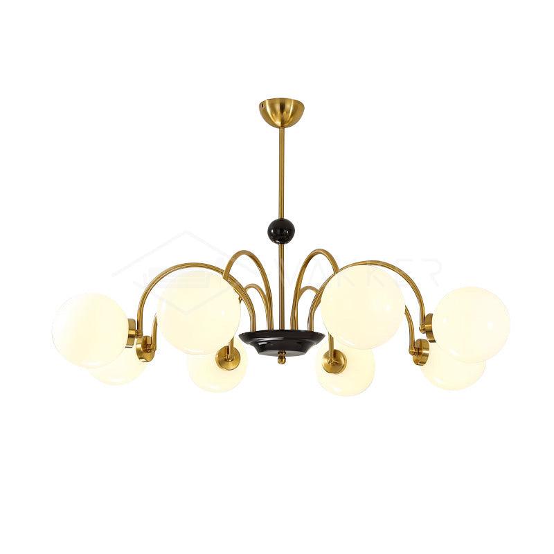 modern-mid-century-glass-globe-chandelier-with-metal-rod-frame-and-white-opal-shades