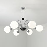 modern-mid-century-glass-globe-chandelier-with-metal-rod-frame-and-white-opal-shades