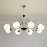 modern-mid-century-glass-globe-chandelier-with-metal-rod-frame-and-white-opal-shades