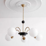 modern-mid-century-glass-globe-chandelier-with-metal-rod-frame-and-white-opal-shades