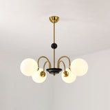 modern-mid-century-glass-globe-chandelier-with-metal-rod-frame-and-white-opal-shades
