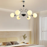 modern-mid-century-glass-globe-chandelier-with-metal-rod-frame-and-white-opal-shades