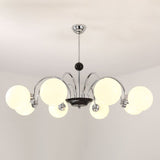 modern-mid-century-glass-globe-chandelier-with-metal-rod-frame-and-white-opal-shades