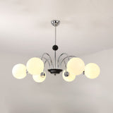 modern-mid-century-glass-globe-chandelier-with-metal-rod-frame-and-white-opal-shades