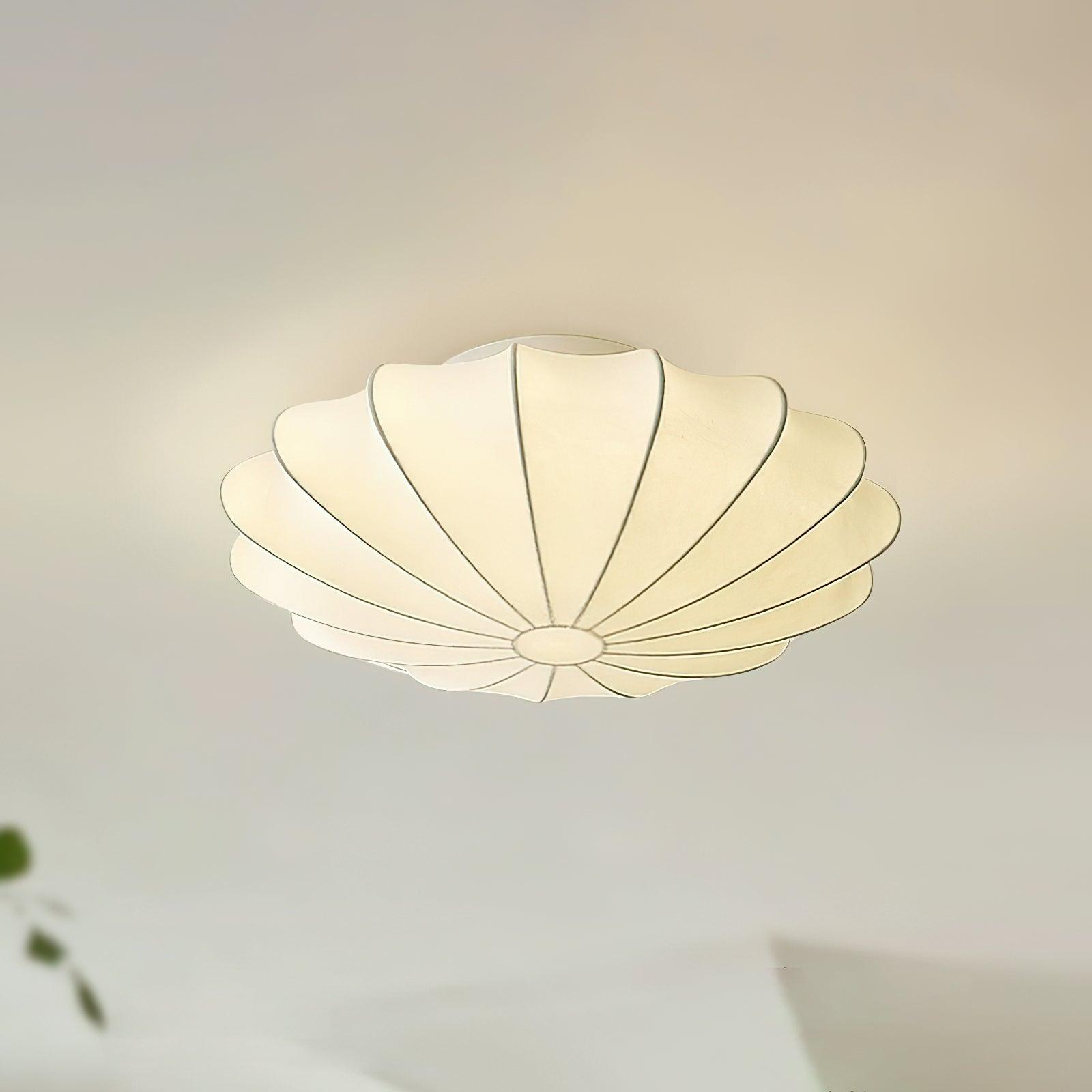 modern-mid-century-style-white-silk-bubble-flush-mount-ceiling-light-fixture
