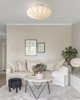 modern-mid-century-style-white-silk-bubble-flush-mount-ceiling-light-fixture