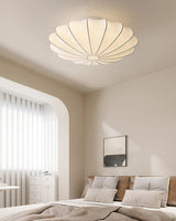 modern-mid-century-style-white-silk-bubble-flush-mount-ceiling-light-fixture