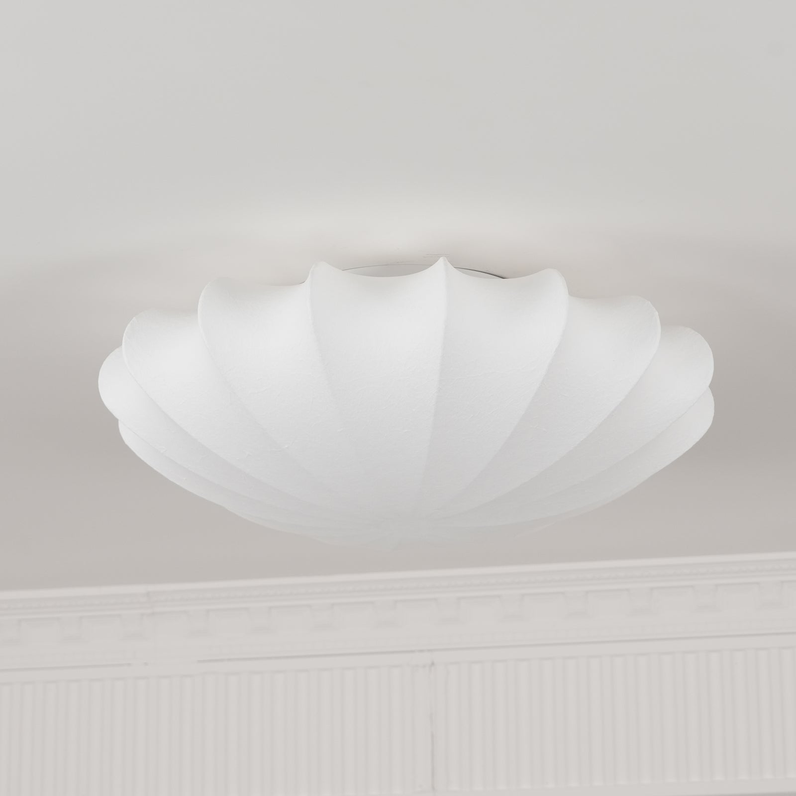 modern-mid-century-style-white-silk-bubble-flush-mount-ceiling-light-fixture