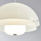 Modern Milk White Layered Glass Pendant Light Art Deco Droplet Ceiling Lamp