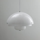 Modern Milk White Layered Glass Pendant Light Art Deco Droplet Ceiling Lamp