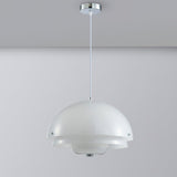 Modern Milk White Layered Glass Pendant Light Art Deco Droplet Ceiling Lamp