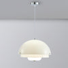 Modern Milk White Layered Glass Pendant Light Art Deco Droplet Ceiling Lamp