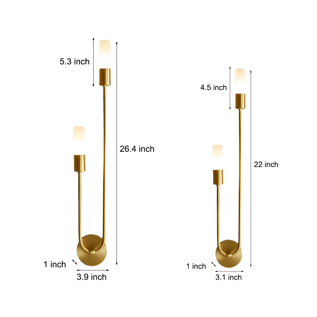 Modern Minimalist 2 Light G9 Luxury Wall Sconce for Bedroom and Living Room Lighting