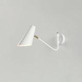 Modern Minimalist Adjustable Arm Wall Sconce with Conical Shade for Indoor Lighting