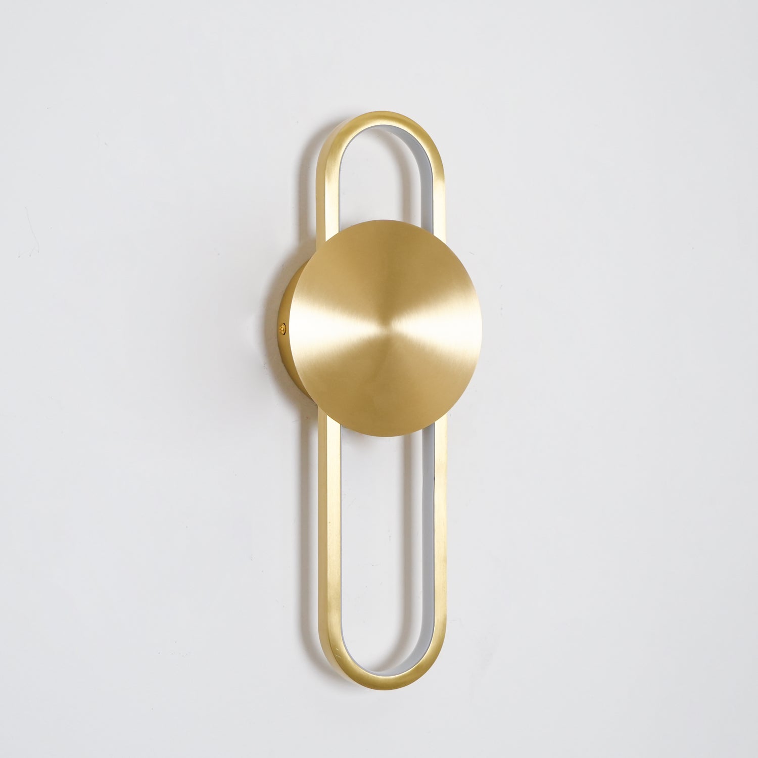 Modern Minimalist Allen LED Wall Sconce in Brass Finish Set of 2