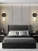 Modern Minimalist Allen LED Wall Sconce in Brass Finish Set of 2