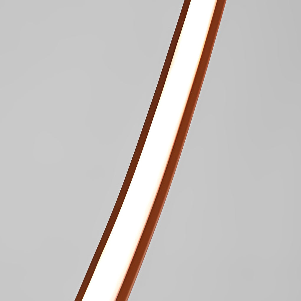 Modern Minimalist Artificial Leather Belt LED Pendant Lighting for High Ceiling Staircase and Villa
