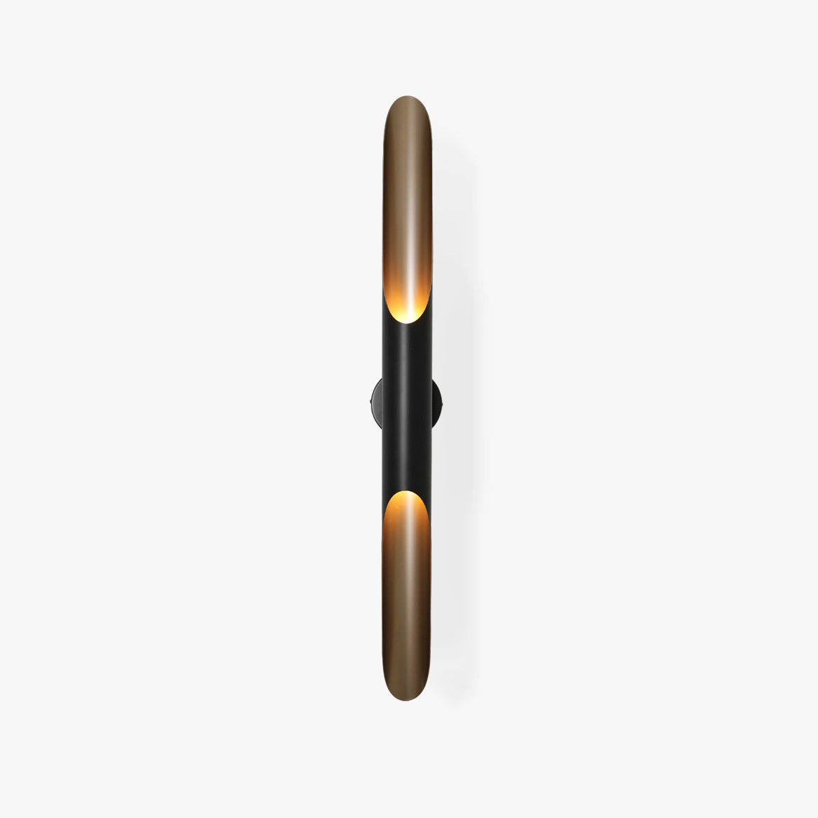 Modern Minimalist Black and Gold Industrial Steel Wall Sconce Light for Indoor Decor