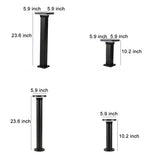 Modern Minimalist Black IP65 Waterproof LED Garden Lawn Path Bollard Landscape Lighting