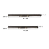 Modern Minimalist Black Linear LED Pendant Light Rectangle Strip Hanging Ceiling Fixture