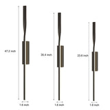 Modern Minimalist Black Linear LED Wall Sconce Nordic Strip Indoor Light Fixture